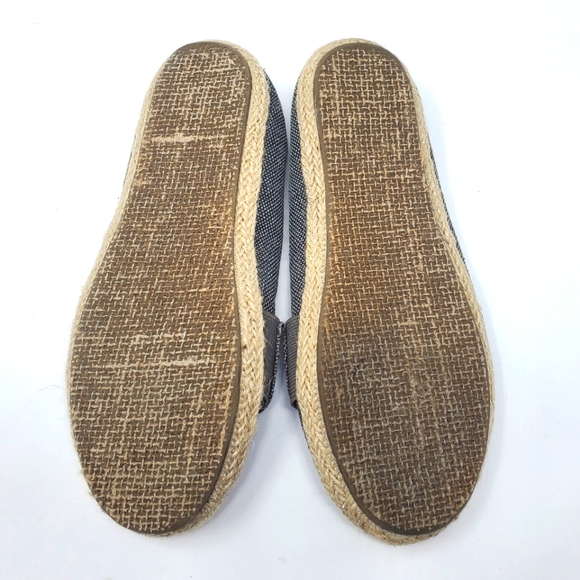 Freewaters Denim Blue Canvas slip on espadrilles/flats size 8 - Picture 5 of 9